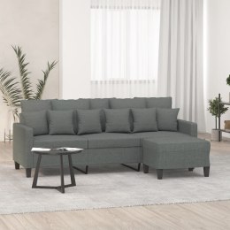 3-osobowa sofa z podnóżkiem, ciemnoszary, 180 cm, tkaniną Lumarko!