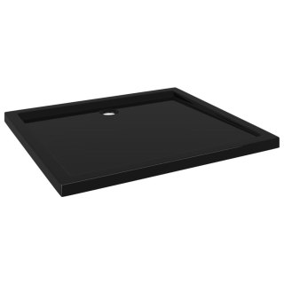 Prostokątny brodzik prysznicowy, ABS, czarny, 80 x 90 cm Lumarko!