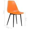 Krzesła stołowe, 4 szt., pomarańczowe, PP Lumarko!
