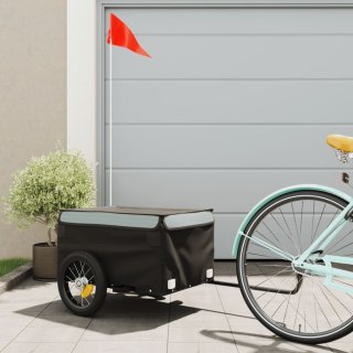 Przyczepka rowerowa, czarno-szara, 30 kg, żelazo Lumarko!