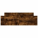 Rama łóżka z wezgłowiem i zanóżkiem, przydymiony dąb, 140x200cm Lumarko!