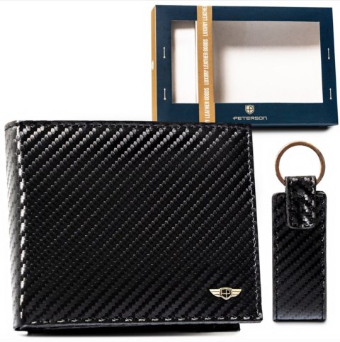 Męski zestaw prezentowy z eleganckim portfelem — Peterson Lumarko!