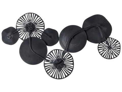 Dekoracja ścienna czarna z szarym TENNESSINE