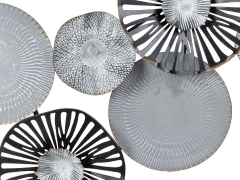 Dekoracja ścienna czarna z szarym TENNESSINE