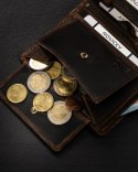Pionowy Portfel Męski Ze Skóry Naturalnej Z Motywem Patriotycznym I Systemem Rfid Lumarko!