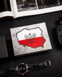 Pionowy Portfel Męski Ze Skóry Naturalnej Z Motywem Patriotycznym I Systemem Rfid Lumarko!