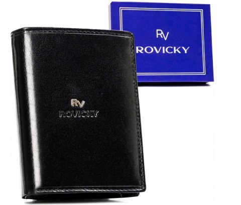 Elegancki, skórzany portfel męski - Rovicky Lumarko!