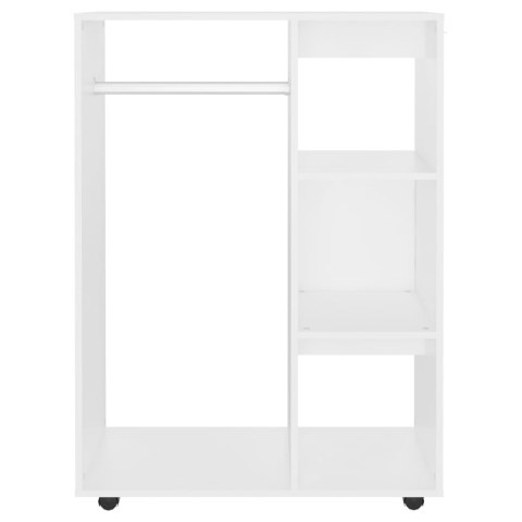 Szafka garderobiana, biała, 80x40x110 cm, płyta wiórowa Lumarko!