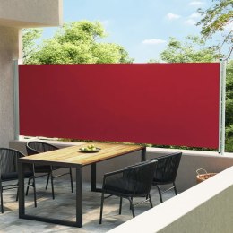 Wysuwana markiza boczna na taras, 600 x 160 cm, czerwona Lumarko!