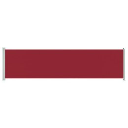 Wysuwana markiza boczna na taras, 600 x 160 cm, czerwona Lumarko!
