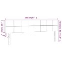 Zagłówek do łóżka z LED, niebieski, 160x5x78/88 cm, tkanina Lumarko!