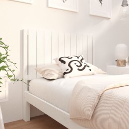 Wezgłowie łóżka, białe, 105,5x4x100 cm, lite drewno sosnowe Lumarko!