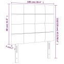 Zagłówek do łóżka z LED, różowy, 100x5x118/128 cm, aksamit Lumarko!