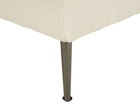 Szezlong boucle lewostronny biały RIOM