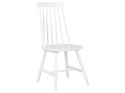 Zestaw 2 krzeseł do jadalni drewniany biały BURBANK Lumarko!