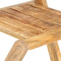 Składane krzesła barowe do ogrodu, 2 szt., lite drewno mango Lumarko!
