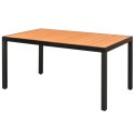 5-częściowy zestaw mebli ogrodowych, rattan PVC, czarno-brązowyLumarko!