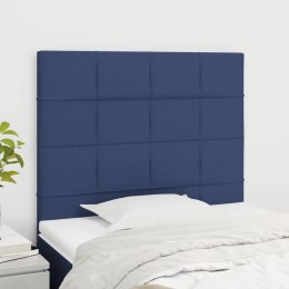Zagłówki do łóżka, 2 szt., niebieskie, 100x5x78/88 cm, tkaninaLumarko!