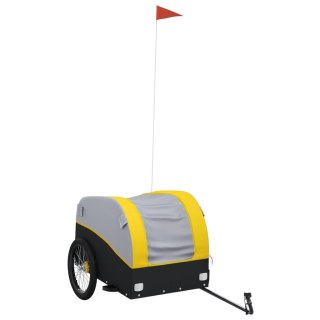 Przyczepka rowerowa, czarno-żółty, 45 kg, żelazo Lumarko!