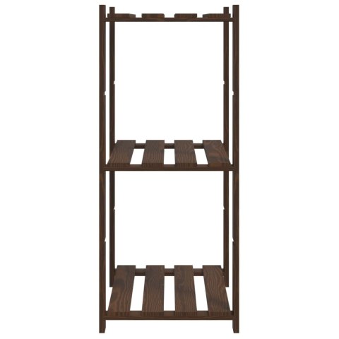 Regał z 3 półkami, brązowy, 60x38x90 cm, lite drewno sosnowe Lumarko!