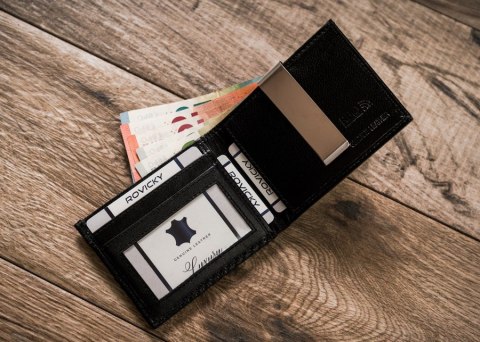 Banknotówka męska ze skóry naturalnej - Rovicky Lumarko!