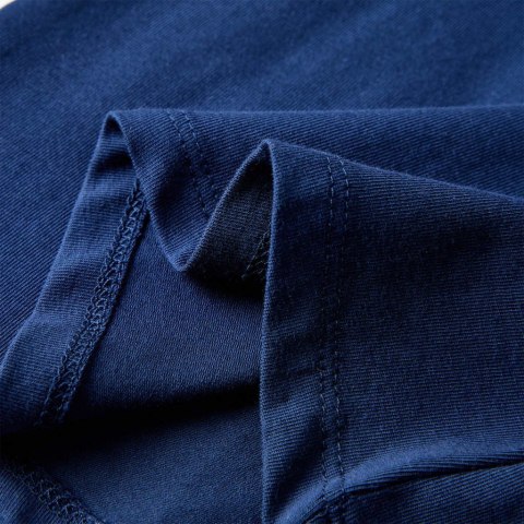 Koszulka dziecięca z długimi rękawami, nadruk ptaszka, granatowa, 140 Lumarko!