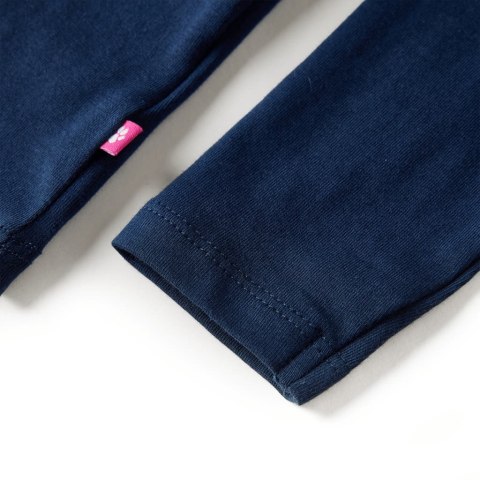 Koszulka dziecięca z długimi rękawami, z jelonkiem, granatowa, 92 Lumarko!