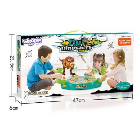 WOOPIE Bitwa Dinozaurów Gra Zręcznościowa Strzelanka Lumarko!