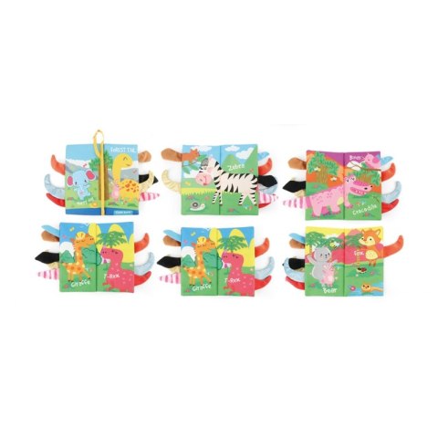 WOOPIE Książeczka z Ogonkami Zwierząt Leśnych Materiałowa Lumarko!