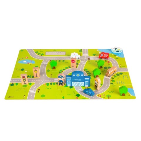 Drewniane Klocki Zbuduj Miasto 120 Elementów Lumarko!