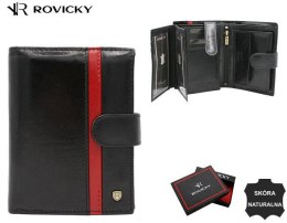 Duży, skórzany portfel męski z systemem RFID - Rovicky Lumarko!
