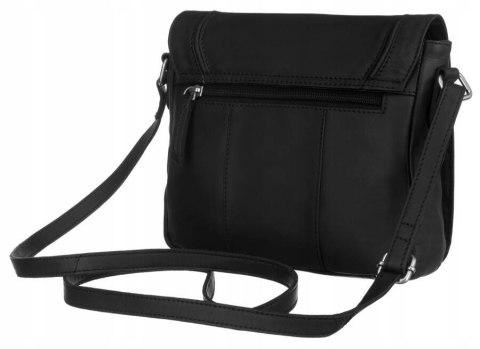 Skórzana listonoszka damska z klapką - Peterson Lumarko!