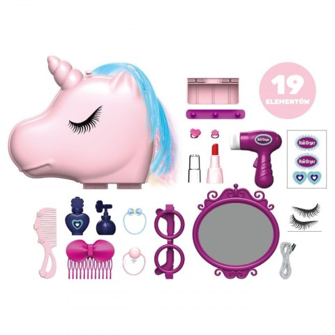 WOOPIE Toaletka dla Dziewczynki 2w1 Salon Piękności w Torebce Jednorożec Lumarko!