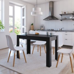 Stół jadalniany, czarny, 120x60x76 cm, materiał drewnopochodny Lumarko!