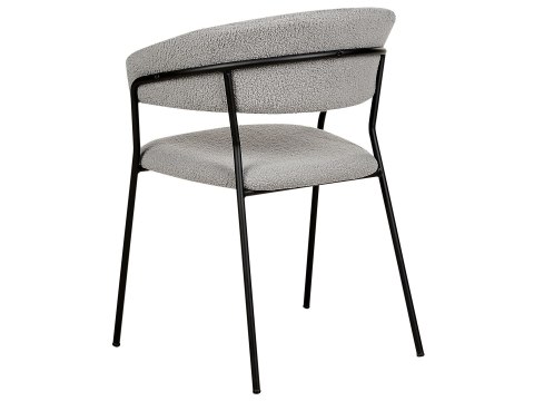 Zestaw 2 krzeseł do jadalni boucle szare MARIPOSA