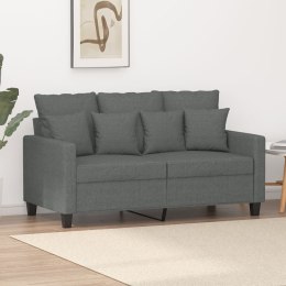 Sofa 2-osobowa, ciemnoszara, 120 cm, tapicerowana tkaniną Lumarko!