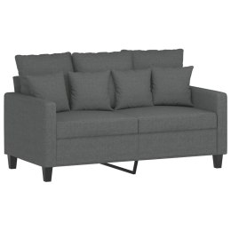 Sofa 2-osobowa, ciemnoszara, 120 cm, tapicerowana tkaniną Lumarko!