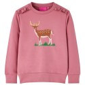 Bluza dziecięca, z jelonkiem, malinowa, 116 Lumarko! Lumarko! 