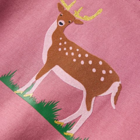 Bluza dziecięca, z jelonkiem, malinowa, 116 Lumarko! Lumarko! 