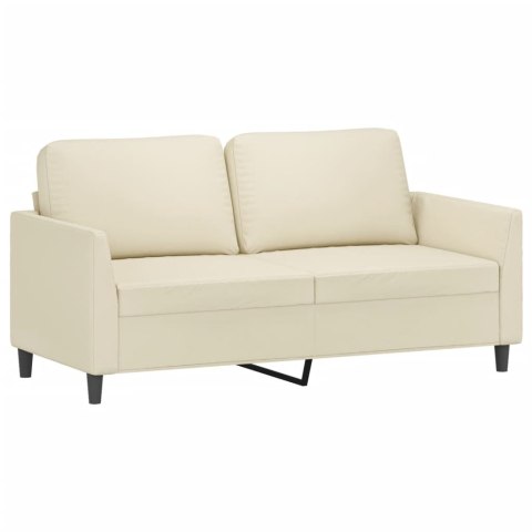 2-osobowa sofa, kremowy, 140 cm, sztuczna skóra Lumarko!