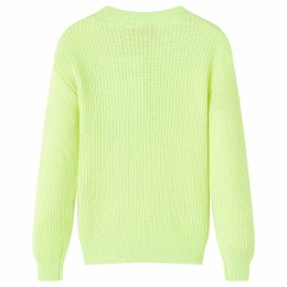 Sweter dziecięcy z dzianiny, żółty neonowy, 92 Lumarko! Lumarko! 