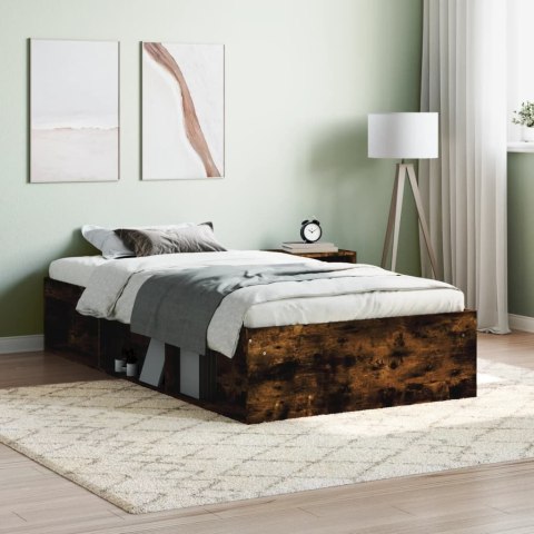 Rama łóżka, przydymiony dąb, 90x200 cm Lumarko!