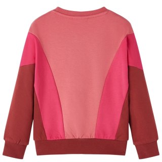 Bluza dziecięca w bloki kolorów, róż i henna, 104 Lumarko! Lumarko! 