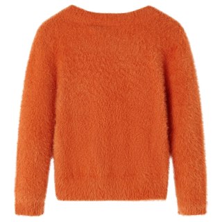 Sweter dziecięcy z dzianiny, palony pomarańcz, 92 Lumarko! Lumarko! 