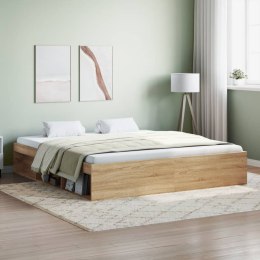 Rama łóżka, dąb sonoma, 180x200 cm, super king size Lumarko!