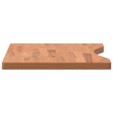 Blat do biurka, 80x(36-40)x2,5 cm, lite drewno bukowe Lumarko!