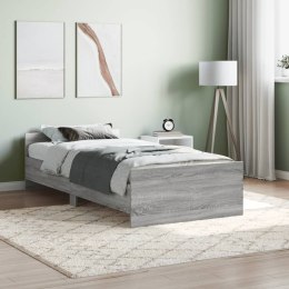 Rama łóżka, szary dąb sonoma, 90x190cm, materiał drewnopochodny Lumarko!