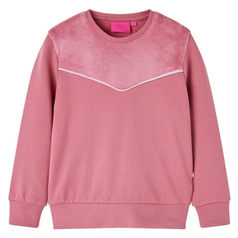 Bluza dziecięca, z aksamitną wstawką, malinowa, 116 Lumarko! Lumarko! 