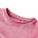 Bluza dziecięca, z aksamitną wstawką, malinowa, 116 Lumarko! Lumarko! 