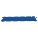 Ławka Batavia z niebieską poduszką, 150 cm, drewno tekowe Lumarko!
